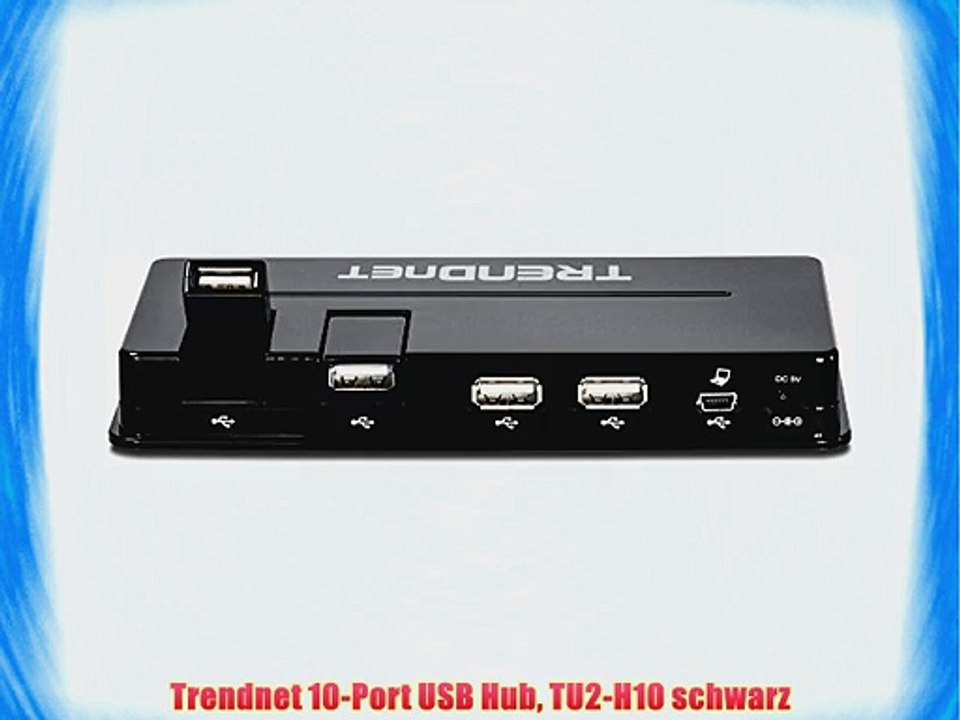 Trendnet 10-Port USB Hub TU2-H10 schwarz
