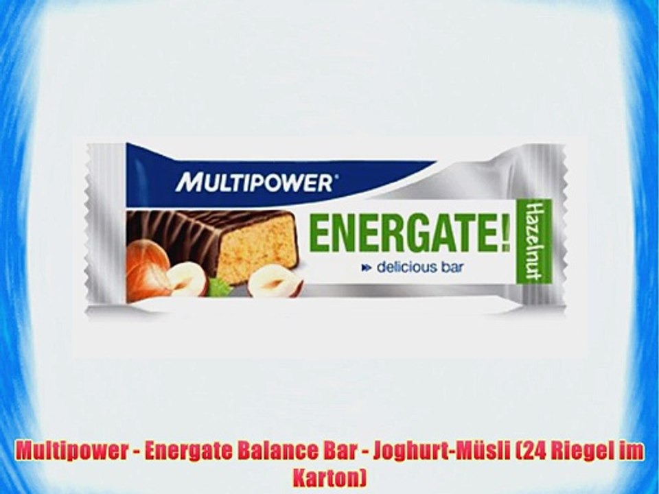 Multipower - Energate Balance Bar - Joghurt-M?sli (24 Riegel im Karton)
