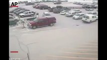 Raw: Elderly Driver Hits 9 Vehicles in Wisconsin