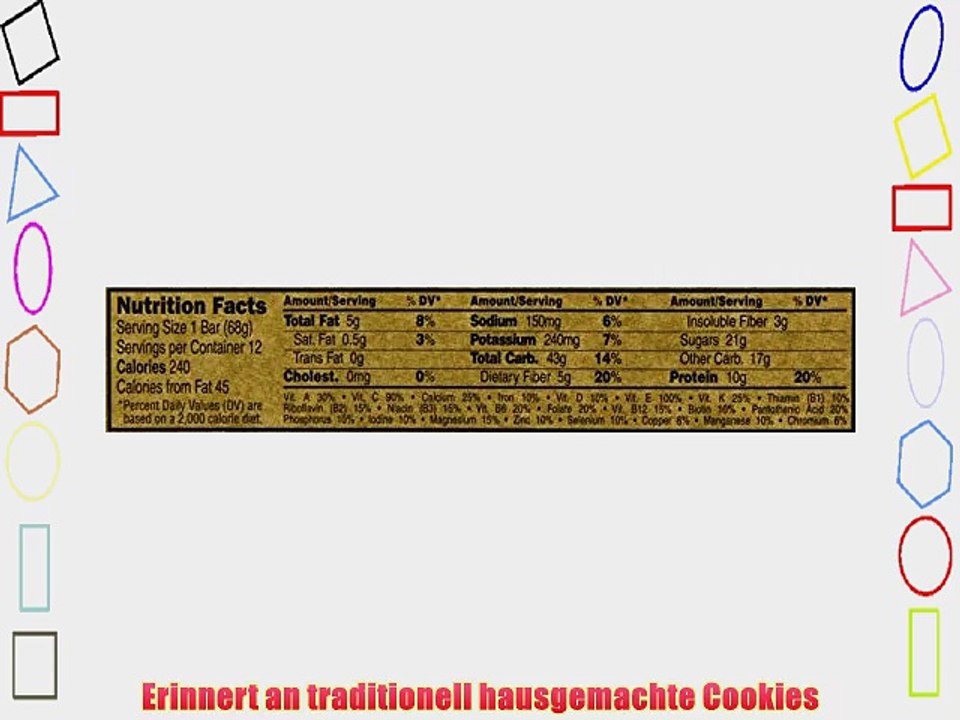Clif Bar Energieriegel Oatmeal Raisin Walnut 12er Pack (12 x 68 g)