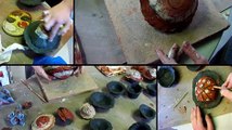 Animation fabrication de six sculptures sonores en céramique avec enfants classe primaire