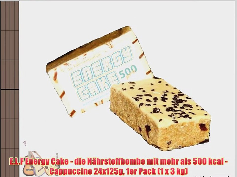 E.L.F Energy Cake - die N?hrstoffbombe mit mehr als 500 kcal - Cappuccino 24x125g 1er Pack