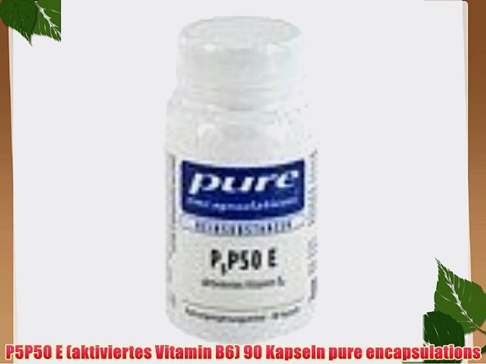 P5P50 E (aktiviertes Vitamin B6) 90 Kapseln pure encapsulations