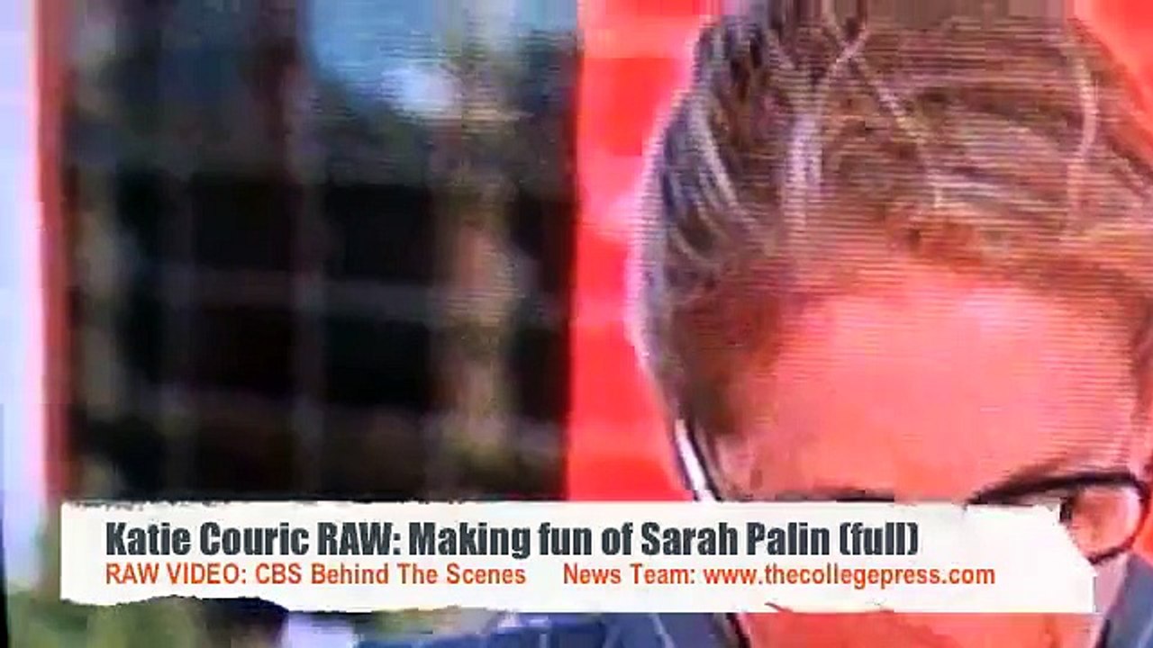 Katie Couric RAW: Leaked footage of Couric Making Fun of Sarah Palin (FULL)