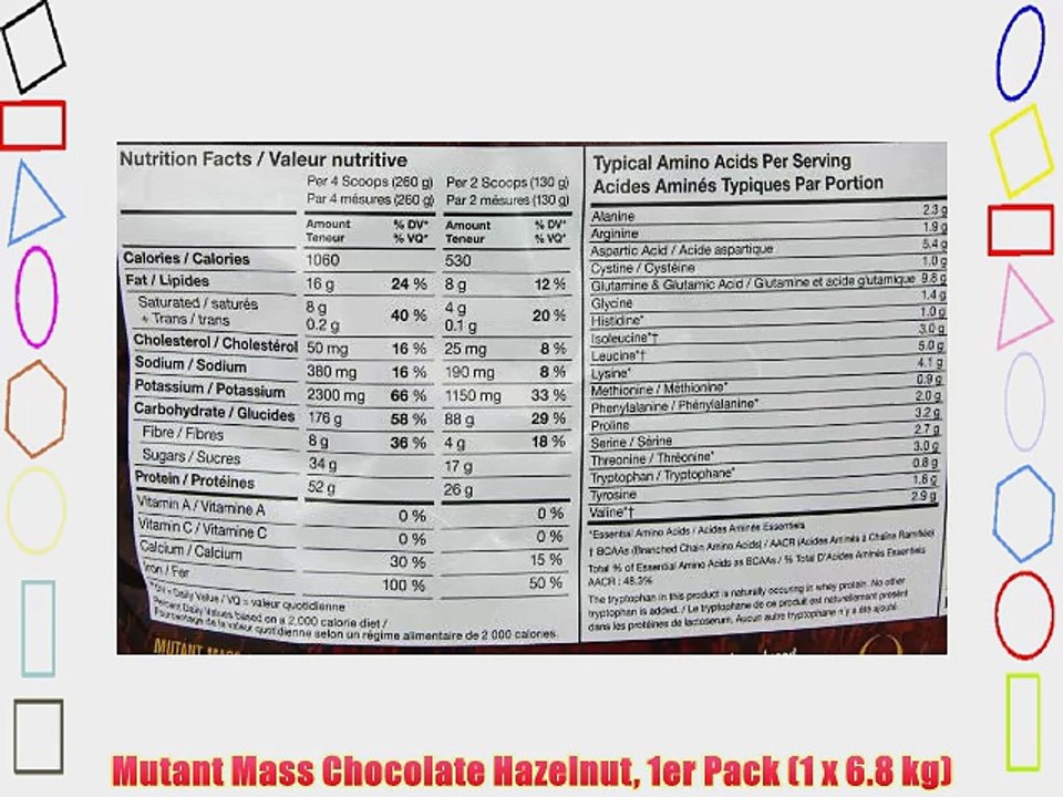 Mutant Mass Chocolate Hazelnut 1er Pack (1 x 6.8 kg)