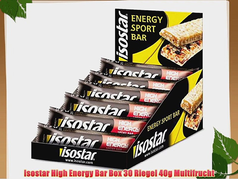 Isostar High Energy Bar Box 30 Riegel 40g Multifrucht