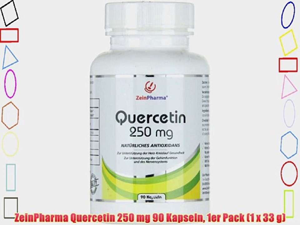 ZeinPharma Quercetin 250 mg 90 Kapseln 1er Pack (1 x 33 g)