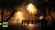 Greece mad riots video: Athens protesters smash & burn cars, clash with police