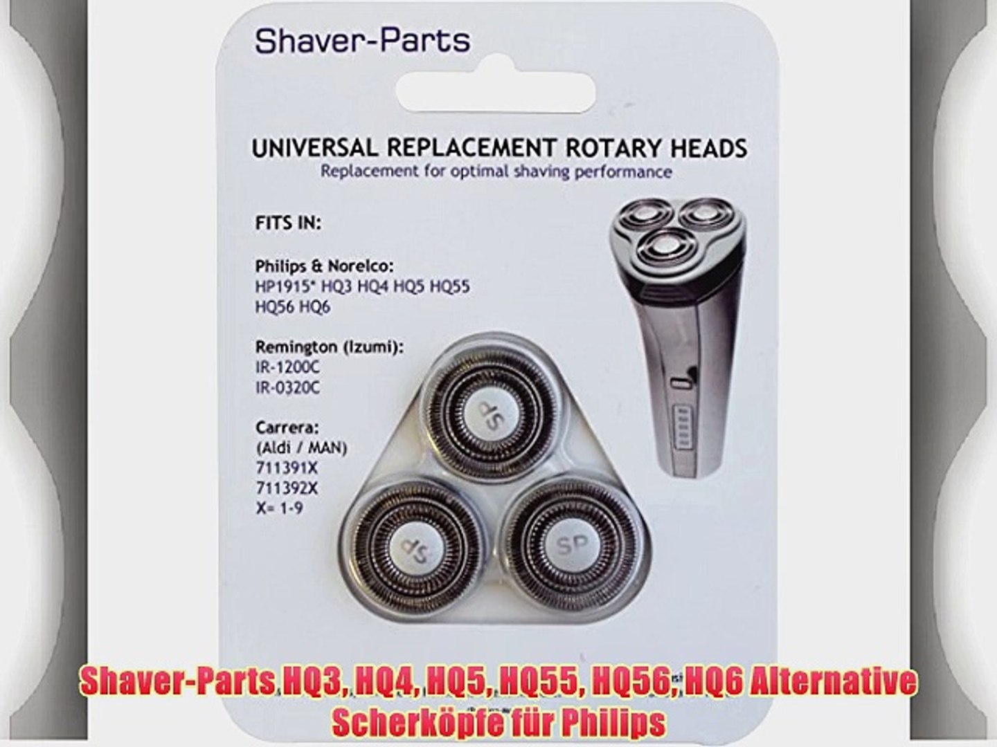 norelco shaver parts