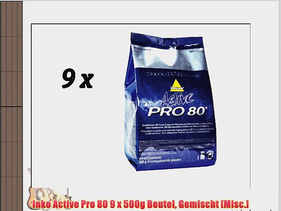 Inko Active Pro 80 9 x 500g Beutel Gemischt [Misc.]