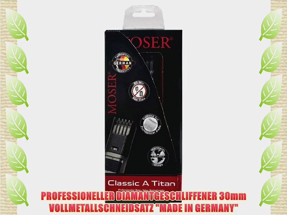 MOSER 1040.0460 Classic A Titan Bartschneider (Netz/Akku) diamantgeschliffener Schneidsatz