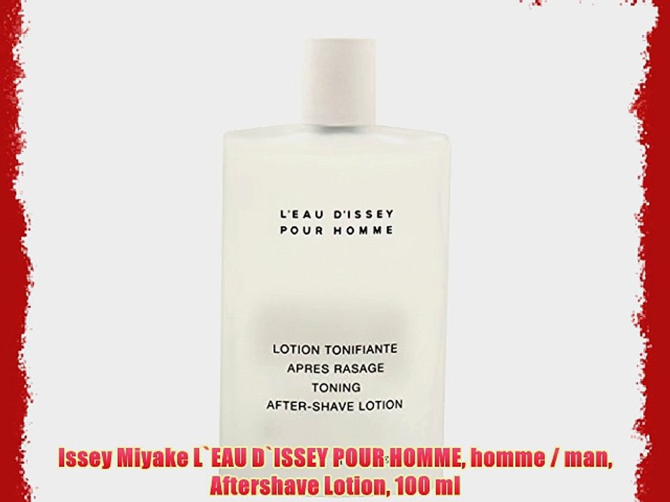 Issey Miyake L`EAU D`ISSEY POUR HOMME homme / man Aftershave Lotion 100 ml