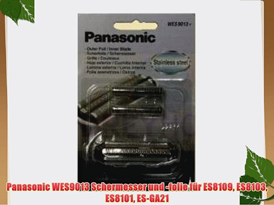Panasonic WES9013 Schermesser und -folie f?r ES8109 ES8103 ES8101 ES-GA21