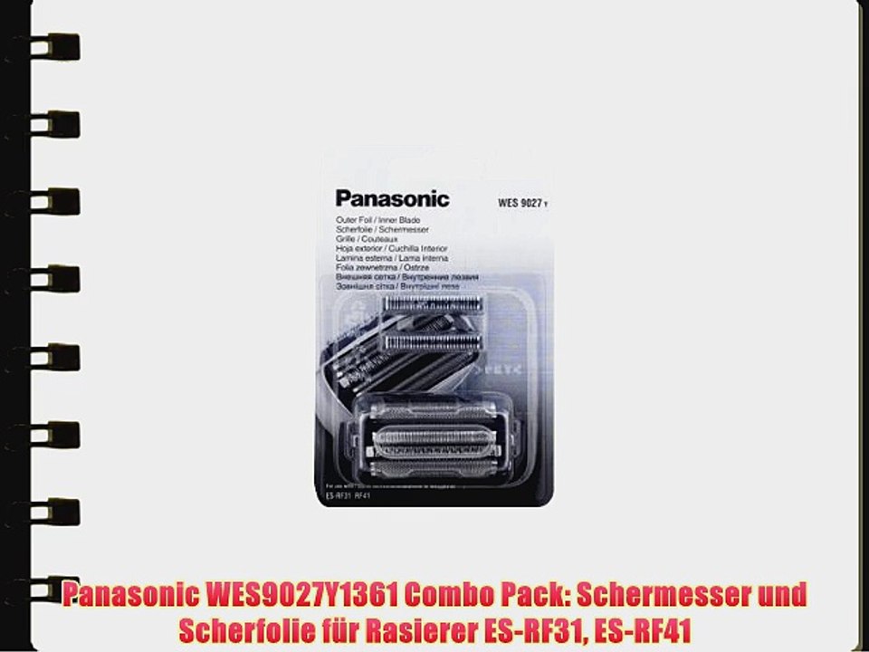 Panasonic WES9027Y1361 Combo Pack: Schermesser und Scherfolie f?r Rasierer ES-RF31 ES-RF41