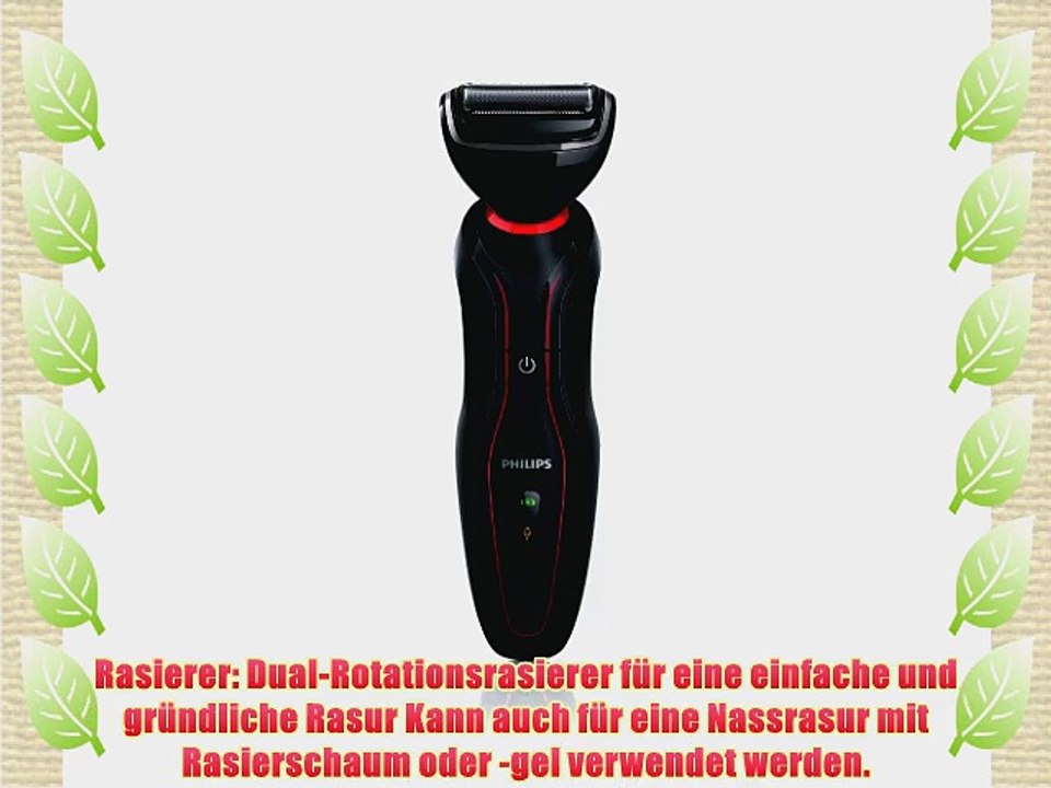 Philips YS534/17 Rasierer Bartstyler und Bodygroomer 3in1 schwarz/rot