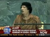 Gaddafi blasts big powers in first ever U.N. speech