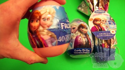 Disney Frozen Surprise Eggs Learn Sizes from Smallest to Biggest! Opening Eggs with Toys and Candy!