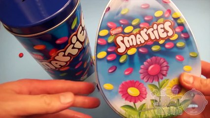 New Learn Colours with Surprise Eggs and a Smarties Rainbow!