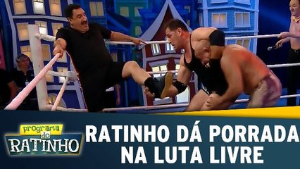 Ratinho quebra todo mundo na Luta Livre