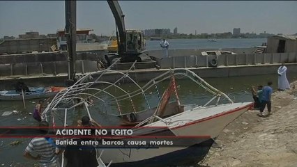 Colisão de barcos deixa pelo menos 21 mortos no Egito