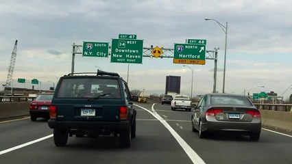 CT 34 (Exits 1 to 3) westbound