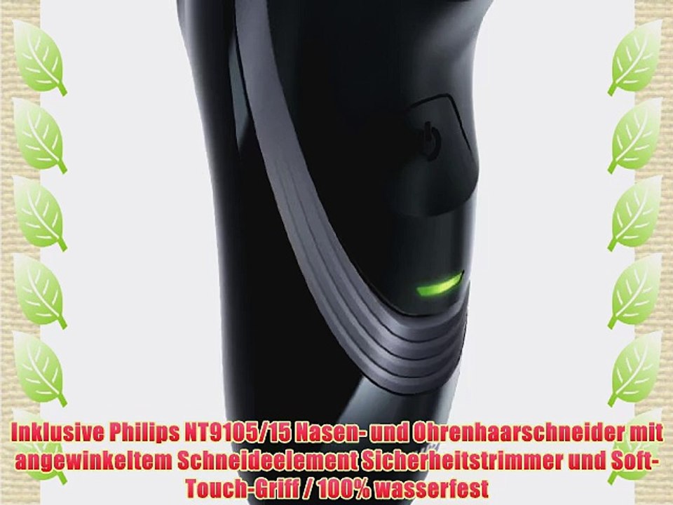 Philips PT725/80 PowerTouch Herrenrasierer inkl. NT9105/15 schwarz-grau