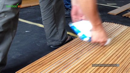 Thi công sàn tre tại Gamuda Gardens