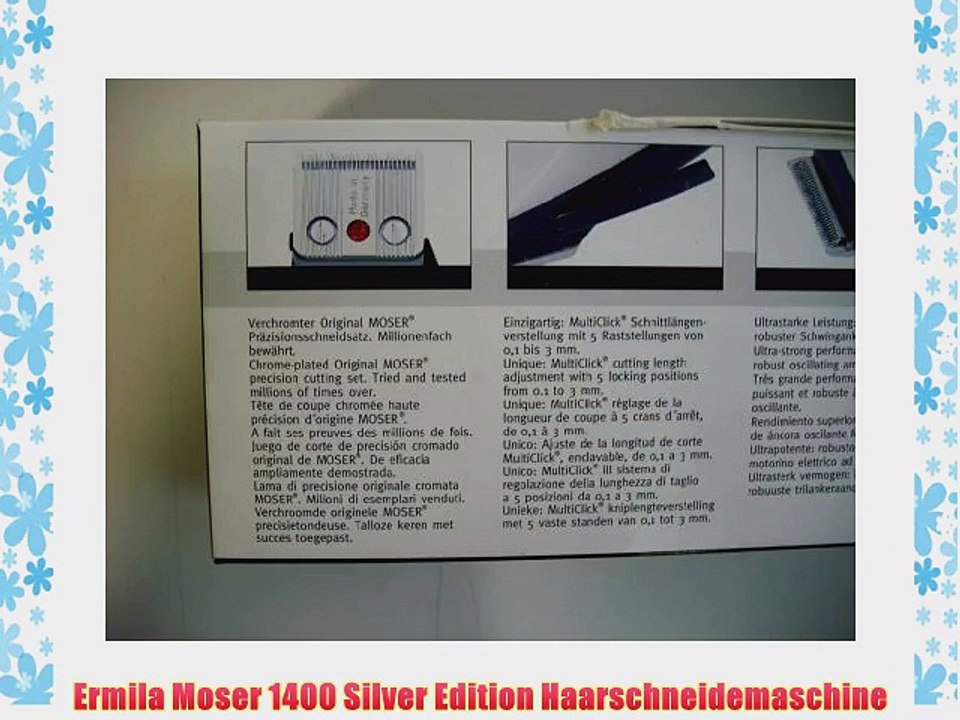 Ermila Moser 1400 Silver Edition Haarschneidemaschine