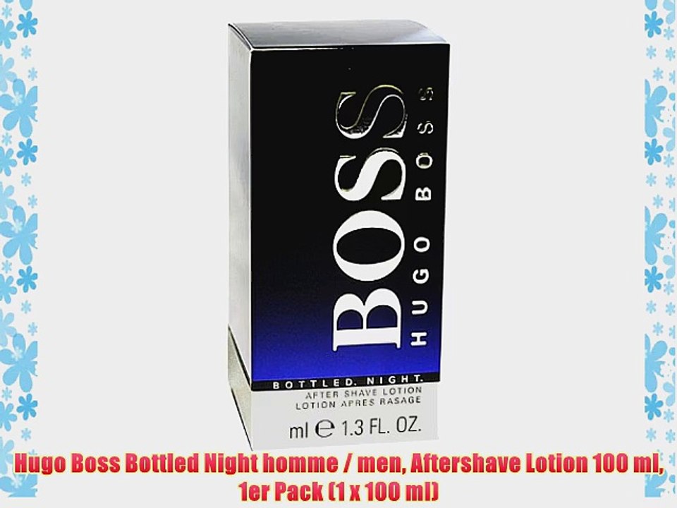 Hugo Boss Bottled Night homme / men Aftershave Lotion 100 ml 1er Pack (1 x 100 ml)