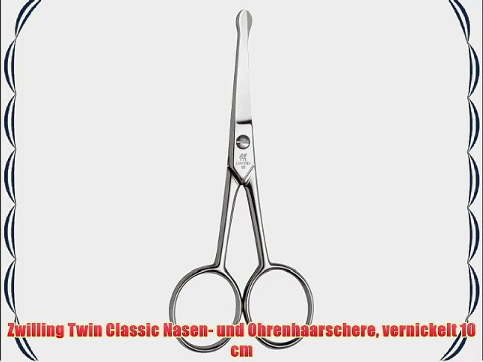 Zwilling Twin Classic Nasen- und Ohrenhaarschere vernickelt 10 cm