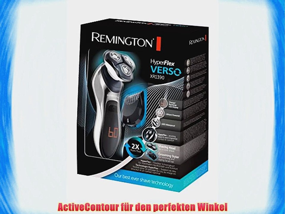 Remington XR1390 Hyperflex Verso Rotationsrasierer Active Contour-Technologie