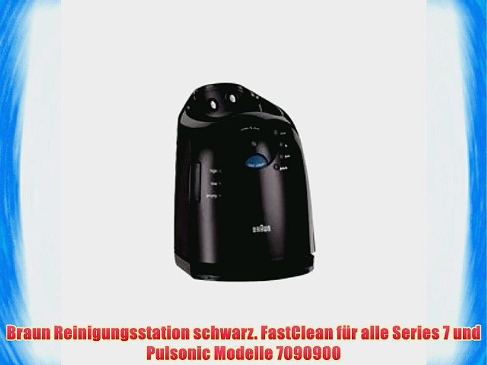 Braun Reinigungsstation schwarz. FastClean f?r alle Series 7 und Pulsonic Modelle 7090900