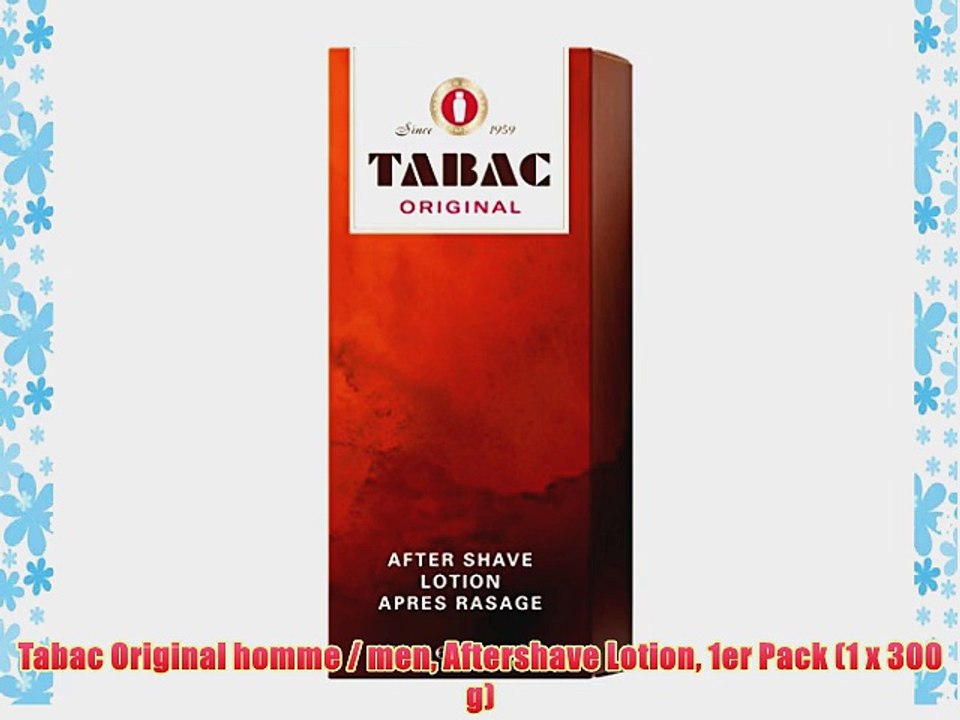 Tabac Original homme / men Aftershave Lotion 1er Pack (1 x 300 g)