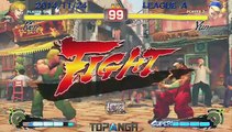 USF4 - Momochi (Ken) vs Kazunoko (Yun) - TL4A Round9 Battle5