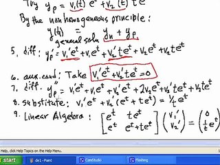 Solving a Second Order Linear Differential Equation
