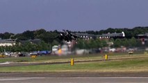 Spanish Navy Harrier Pilots In The Hover, Farnborough Airshow.