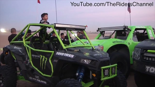 Robby Gordon, Bj Baldwin, and Craig Potts Launching Oldsmobile Hill in Glamis Dunes, CA.