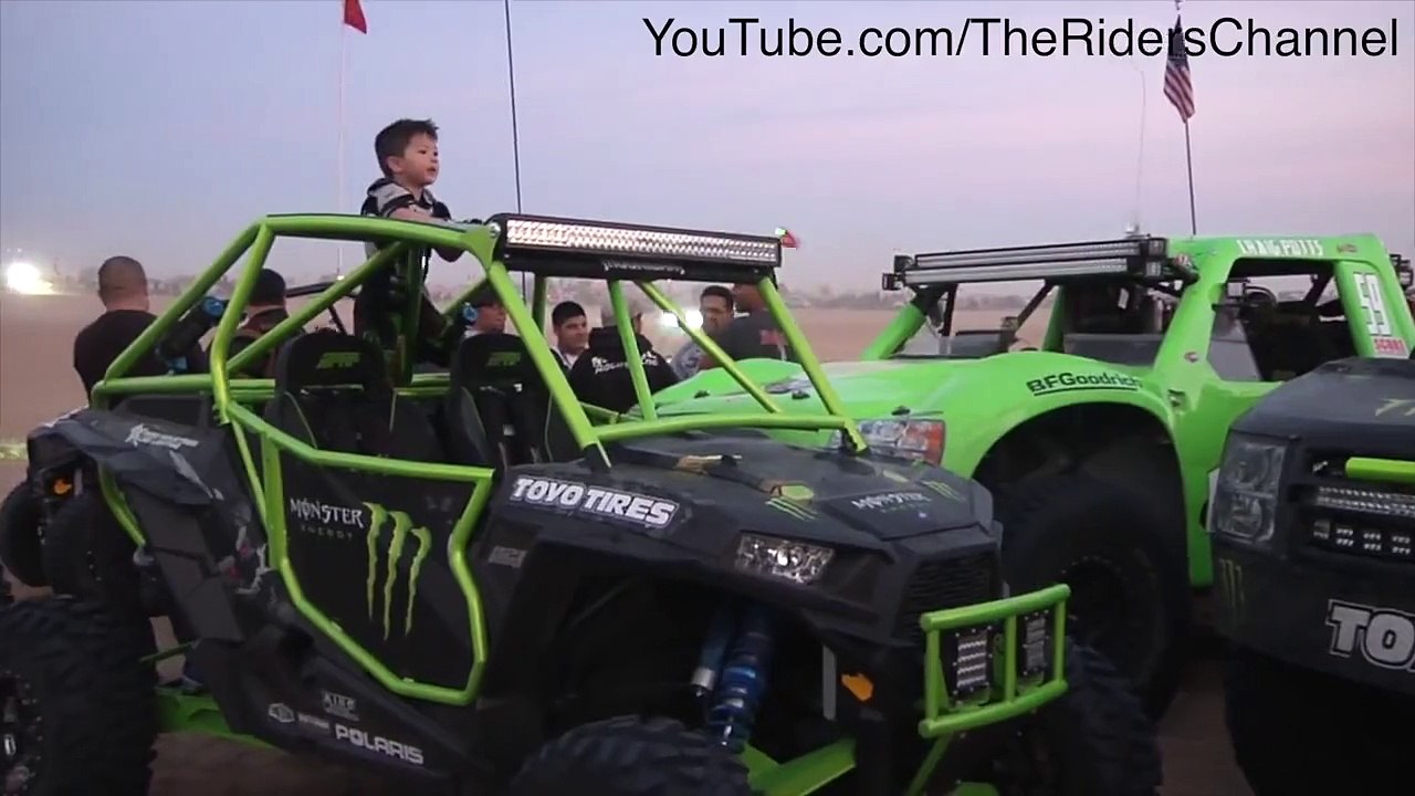 Robby Gordon, Bj Baldwin, and Craig Potts Launching Oldsmobile Hill in Glamis Dunes, CA.