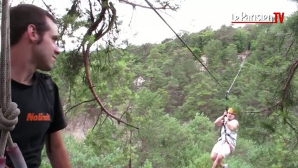 La plus grande tyrolienne d'Île-de-France