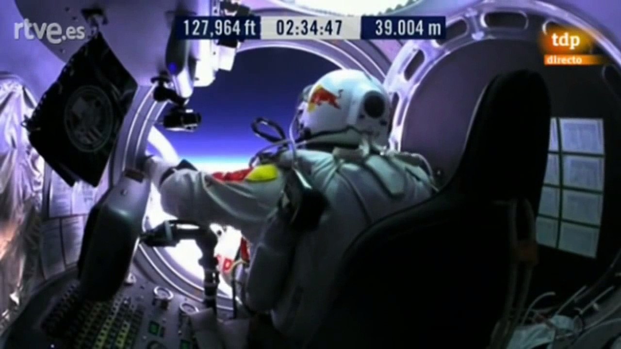 record mundial salto en caida libre Felix Baumgartner desde 39000 metros[ HD ] [Completo]