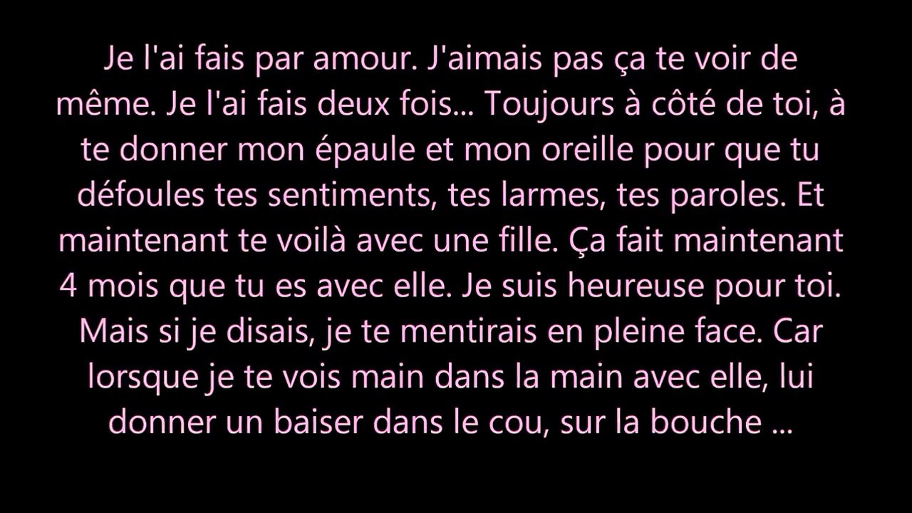 UNE HISTOIRE D'AMOUR (TRISTE MAIS ELLE EN VAUT TELLEMENT LA PEINE)