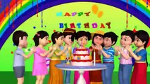 Happy birthday to you - 3D Animation - English Nursery rhymes - 3d Rhymes -  Kids Rhymes - Rhymes for childrens