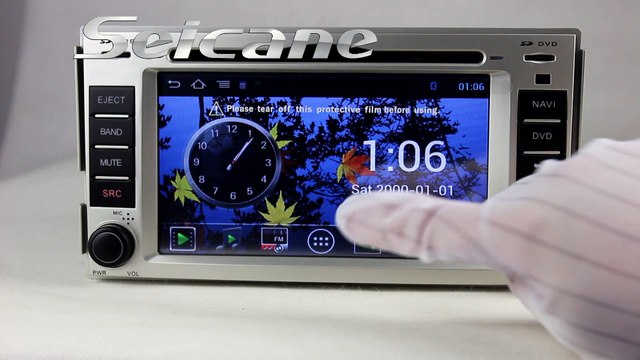 Aftermarket 2006-2012 Hyundai Santa Fe autoradio cd dvd player 3D google map navigation with 3G WIFI rearview