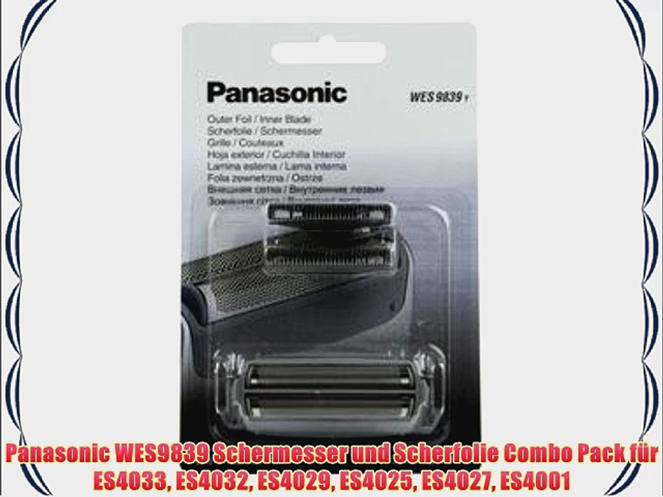 Panasonic WES9839 Schermesser und Scherfolie Combo Pack f?r ES4033 ES4032 ES4029 ES4025 ES4027