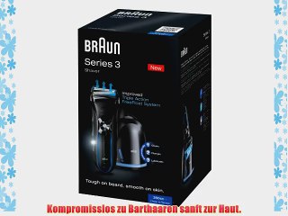 Braun Series 3 350cc Rasierer (mit  2 gratis Reinigungskartuschen)