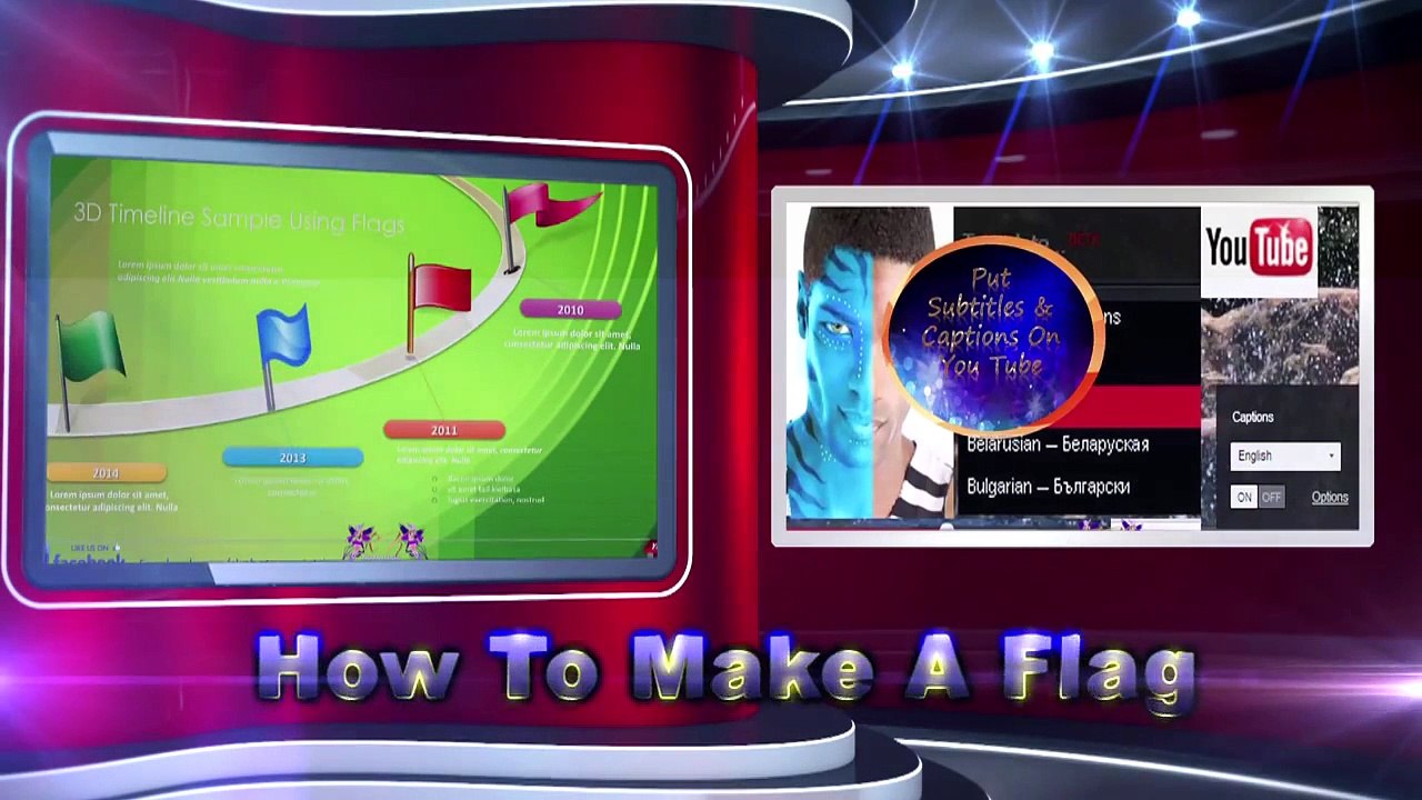 PowerPoint Learn 3d PowerPoint Trix.How To Make A Flag Using Microsoft PowerPoint