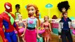 BARBIE'S BIRTHDAY MONTH Day 23 Barbie Goes Crazy Attacks Prince Hans + Frozen Elsa Dolls