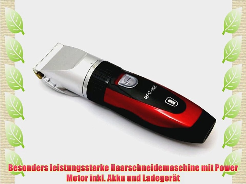 Elektrischer Profi Haarschneider By Ceramics mit 4 Aufs?tzen Haarschneidemaschine ideal f?r