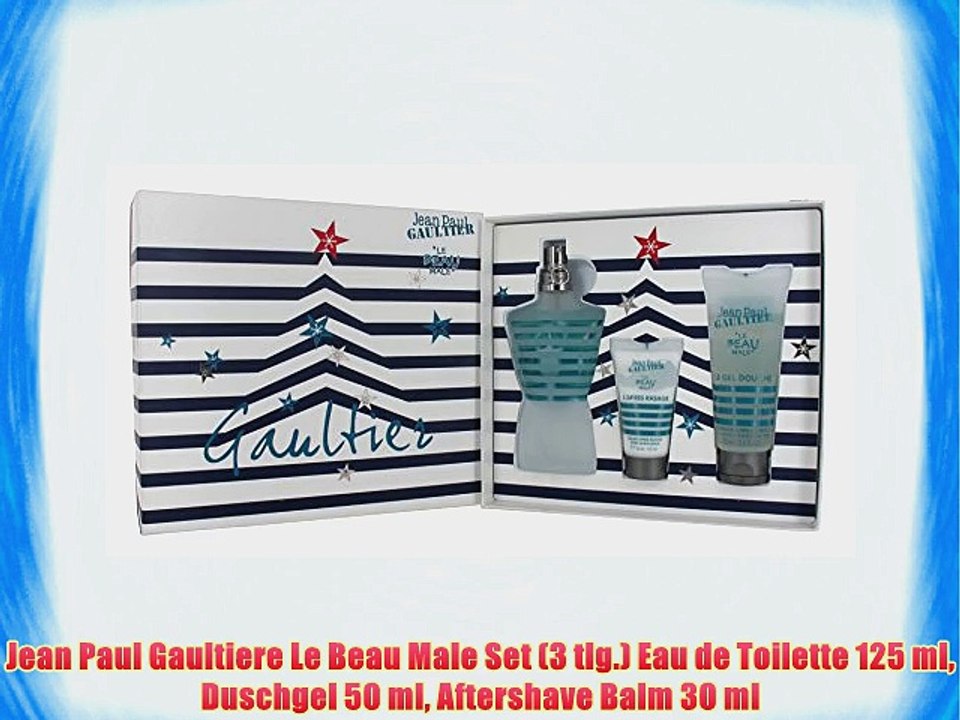 Jean Paul Gaultiere Le Beau Male Set (3 tlg.) Eau de Toilette 125 ml Duschgel 50 ml Aftershave