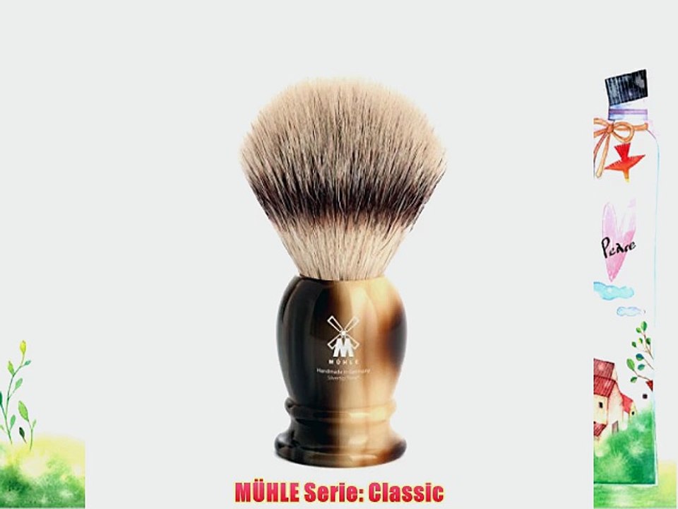 M?hle Silvertip Fibres No. 31 K 252  hornbraun Rasierpinsel